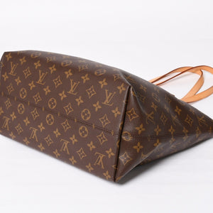 極美品 LOUIS VUITTON ルイヴィトン Iena MM イエナMM トートバッグ M42267 モノグラム ブラウン ゴールド金具 中古 4a004201