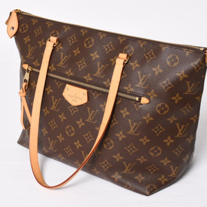 極美品 LOUIS VUITTON ルイヴィトン Iena MM イエナMM トートバッグ M42267 モノグラム ブラウン ゴールド金具 中古 4a004201