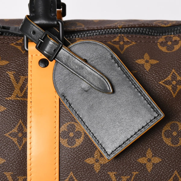 新品同様 LOUIS VUITTON ルイヴィトン キーポルバンドリエール 45 ボストンバッグ M46703 モノグラムマカサー イエロー 中古 4a004250