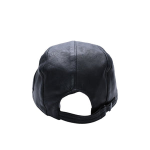 CHANEL シャネル スポーツライン アジャスターキャップ サイズM ココマーク パッチ ラムスキン ブラック 美品 中古 4a004146