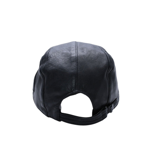 CHANEL シャネル スポーツライン アジャスターキャップ サイズM ココマーク パッチ ラムスキン ブラック 美品 中古 4a004146