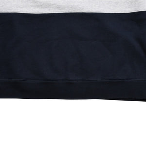 極美品 MIUMIU ミュウミュウ ハーフジップスウェット トレーナー A MJL090 S000 17H4 コットン ネイビー グレー サイズM 中古 4a004281