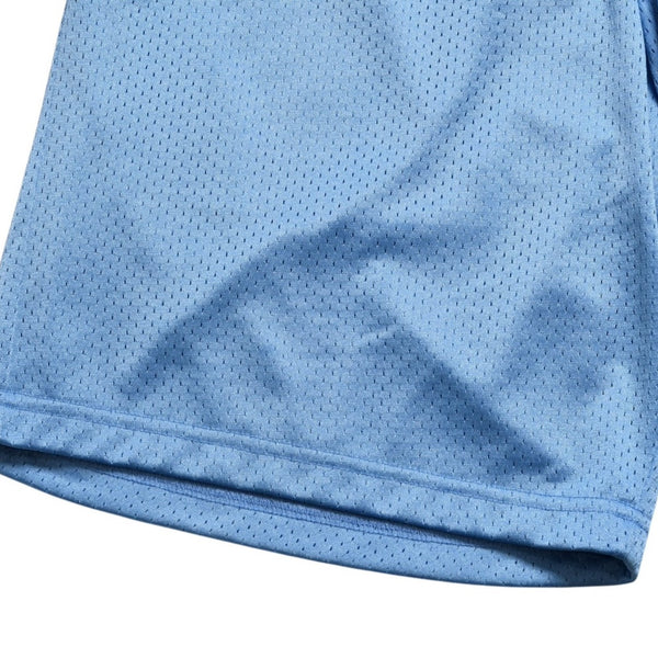 New and unused CHROME HEARTS MESH WARM UP JERSEY Mesh Warm Up Jersey Size XL Blue CH Logo Used 4a004378