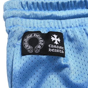 New and unused CHROME HEARTS MESH WARM UP JERSEY Mesh Warm Up Jersey Size XL Blue CH Logo Used 4a004378