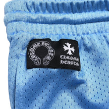 Load image into Gallery viewer, 新品未使用 CHROME HEARTS クロムハーツ MESH WARM UP JERSEY メッシュウォームアップ ジャージ サイズXL ブルー CHロゴ 中古 4a004378