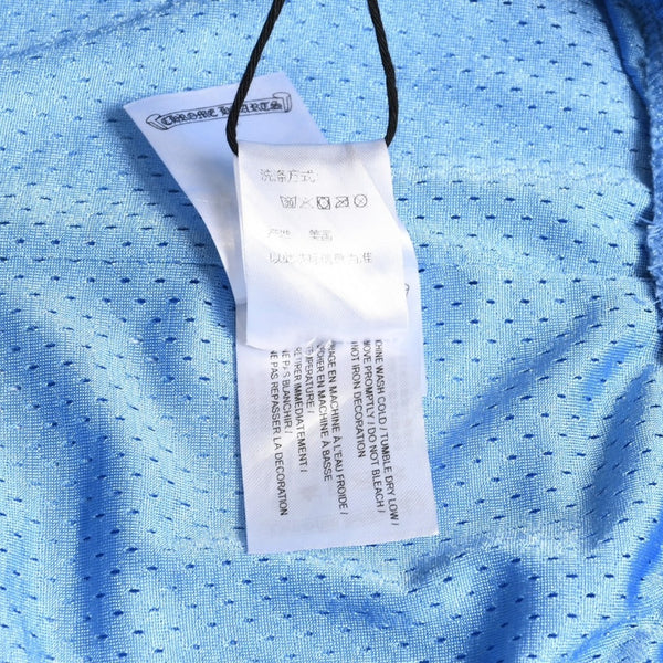 New and unused CHROME HEARTS MESH WARM UP JERSEY Mesh Warm Up Jersey Size XL Blue CH Logo Used 4a004378