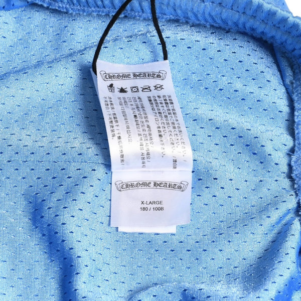 New and unused CHROME HEARTS MESH WARM UP JERSEY Mesh Warm Up Jersey Size XL Blue CH Logo Used 4a004378