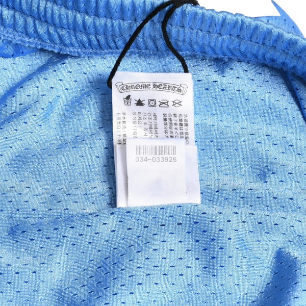 New and unused CHROME HEARTS MESH WARM UP JERSEY Mesh Warm Up Jersey Size XL Blue CH Logo Used 4a004378