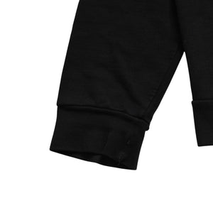 極美品 CHROME HEARTS クロムハーツ スクリプトロゴ パーカー ジップアップフーディ ブラック ホワイト サイズXL 中古 4a004283