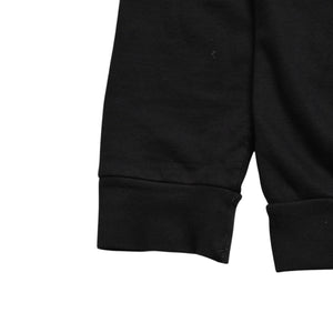 極美品 CHROME HEARTS クロムハーツ スクリプトロゴ パーカー ジップアップフーディ ブラック ホワイト サイズXL 中古 4a004283