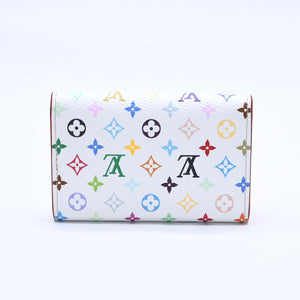 極美品 LOUIS VUITTON ルイヴィトン キーケース マルチカラー ホワイト 村上隆 コラボ ミュルティクレ6 M14092 中古 4a004265
