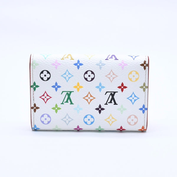極美品 LOUIS VUITTON ルイヴィトン キーケース マルチカラー ホワイト 村上隆 コラボ ミュルティクレ6 M14092 中古 4a004265