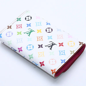 極美品 LOUIS VUITTON ルイヴィトン キーケース マルチカラー ホワイト 村上隆 コラボ ミュルティクレ6 M14092 中古 4a004265
