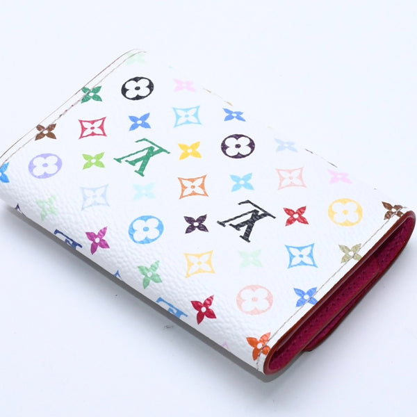 極美品 LOUIS VUITTON ルイヴィトン キーケース マルチカラー ホワイト 村上隆 コラボ ミュルティクレ6 M14092 中古 4a004265