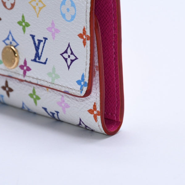 極美品 LOUIS VUITTON ルイヴィトン キーケース マルチカラー ホワイト 村上隆 コラボ ミュルティクレ6 M14092 中古 4a004265