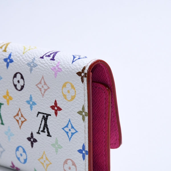 極美品 LOUIS VUITTON ルイヴィトン キーケース マルチカラー ホワイト 村上隆 コラボ ミュルティクレ6 M14092 中古 4a004265