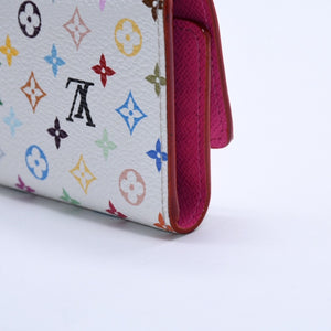 極美品 LOUIS VUITTON ルイヴィトン キーケース マルチカラー ホワイト 村上隆 コラボ ミュルティクレ6 M14092 中古 4a004265