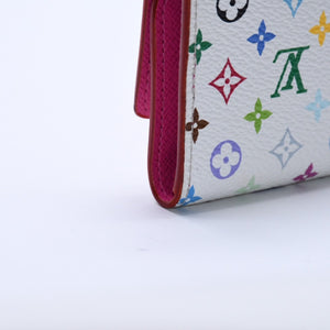 極美品 LOUIS VUITTON ルイヴィトン キーケース マルチカラー ホワイト 村上隆 コラボ ミュルティクレ6 M14092 中古 4a004265