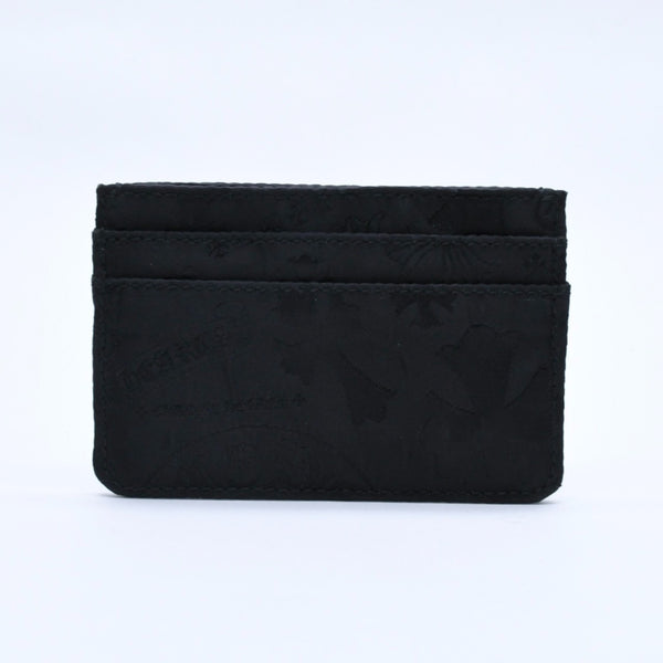 New and unused CHROME HEARTS DOUBLE SIDE double side card case nylon silver 925 black all over pattern used 4a004318