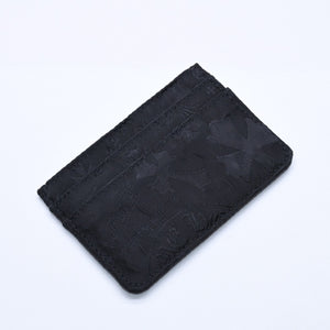 New and unused CHROME HEARTS DOUBLE SIDE double side card case nylon silver 925 black all over pattern used 4a004318