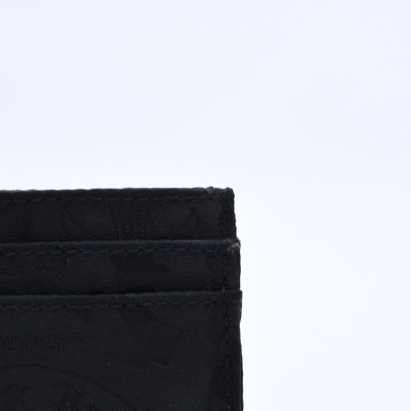 New and unused CHROME HEARTS DOUBLE SIDE double side card case nylon silver 925 black all over pattern used 4a004318
