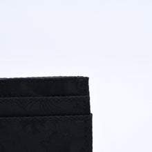 Load image into Gallery viewer, 新品未使用 CHROME HEARTS クロムハーツ DOUBLE SIDE ダブルサイド カードケース ナイロン シルバー925 ブラック 総柄 中古 4a004318