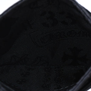 New and unused CHROME HEARTS DOUBLE SIDE double side card case nylon silver 925 black all over pattern used 4a004318