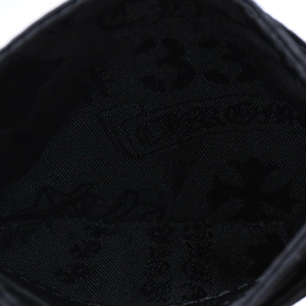 New and unused CHROME HEARTS DOUBLE SIDE double side card case nylon silver 925 black all over pattern used 4a004318