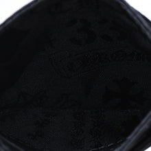 Load image into Gallery viewer, 新品未使用 CHROME HEARTS クロムハーツ DOUBLE SIDE ダブルサイド カードケース ナイロン シルバー925 ブラック 総柄 中古 4a004318