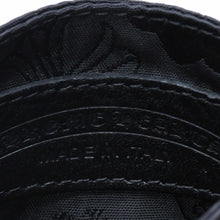 Load image into Gallery viewer, 新品未使用 CHROME HEARTS クロムハーツ DOUBLE SIDE ダブルサイド カードケース ナイロン シルバー925 ブラック 総柄 中古 4a004318