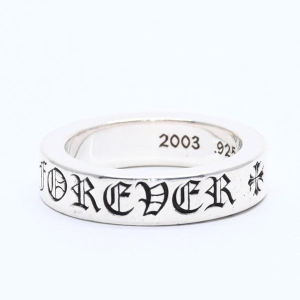 Very Good Condition CHROME HEARTS 6mm SPACER FOREVER 6mm Spacer Ring Forever Weight 11.68g Size 20.5 Used 4a004317