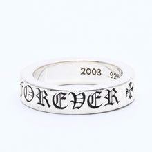 Load image into Gallery viewer, 極美品 CHROME HEARTS クロムハーツ 6mm SPACER FOREVER 6mm スペーサーリング フォーエバー 重量11.68g サイズ20.5号 中古 4a004317