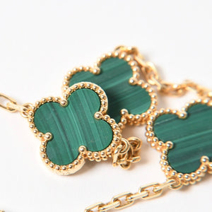 Van Cleef & Arpels ヴァンクリーフ＆アーペル ヴィンテージ アルハンブラ ブレスレット 5モチーフ VCARL80900 重量12.49g 美品 中古 4a004273