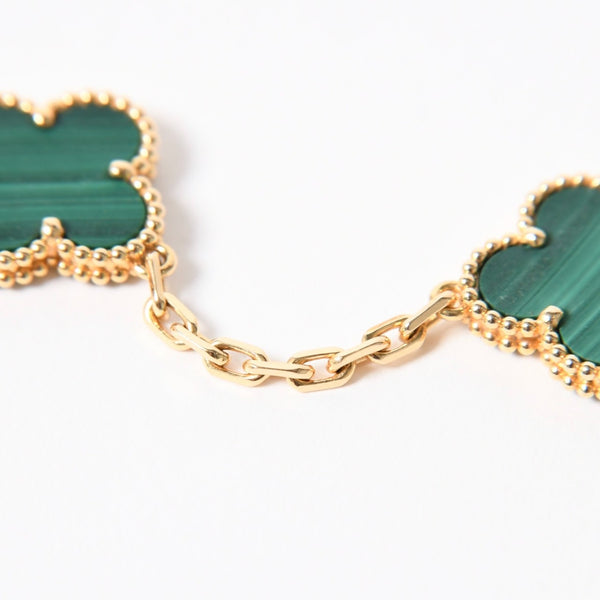 Van Cleef & Arpels ヴァンクリーフ＆アーペル ヴィンテージ アルハンブラ ブレスレット 5モチーフ VCARL80900 重量12.49g 美品 中古 4a004273