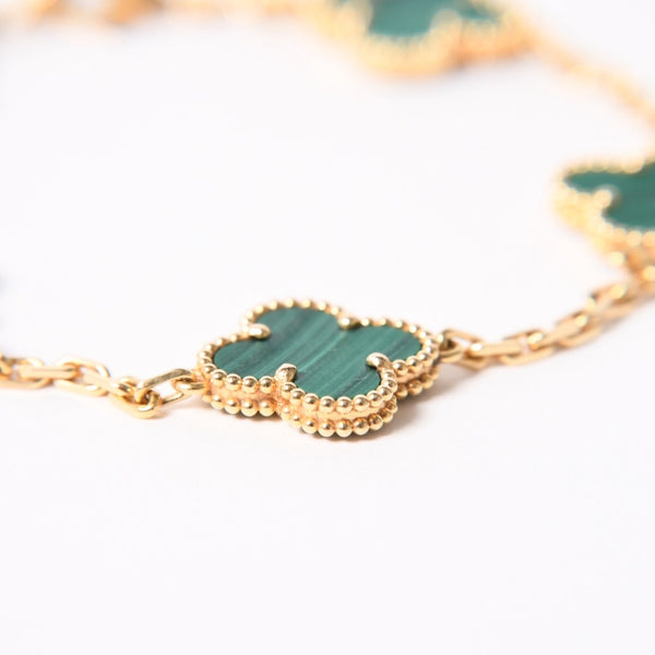 Van Cleef & Arpels ヴァンクリーフ＆アーペル ヴィンテージ アルハンブラ ブレスレット 5モチーフ VCARL80900 重量12.49g 美品 中古 4a004273