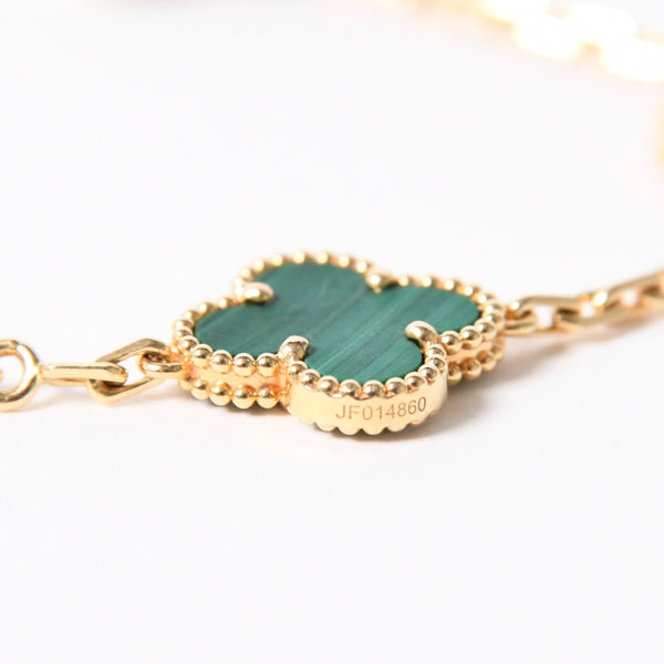 Van Cleef & Arpels ヴァンクリーフ＆アーペル ヴィンテージ アルハンブラ ブレスレット 5モチーフ VCARL80900 重量12.49g 美品 中古 4a004273
