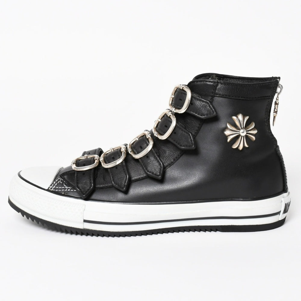極美品 CHROME HEARTS クロムハーツ × CONVERSE コンバース ALL STAR スニーカー サイズ26cm US7.5 CHプラス ガンスリンガー 中古 4a004334