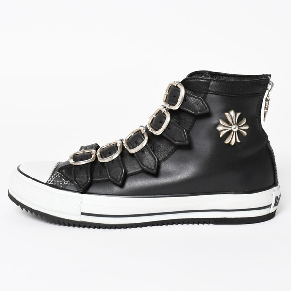 極美品 CHROME HEARTS クロムハーツ × CONVERSE コンバース ALL STAR スニーカー サイズ26cm US7.5 CHプラス ガンスリンガー 中古 4a004334