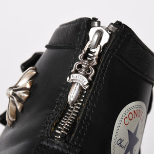 極美品 CHROME HEARTS クロムハーツ × CONVERSE コンバース ALL STAR スニーカー サイズ26cm US7.5 CHプラス ガンスリンガー 中古 4a004334