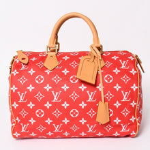 画像をギャラリービューアに読み込む, 新品同様 LOUIS VUITTON ルイヴィトン スピーディ P9 バンドリエール40 M24420 2WAY ボストンバッグ レッド ゴールド金具 中古 4a004277