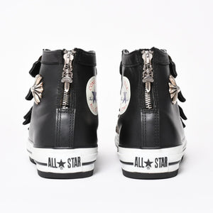極美品 CHROME HEARTS クロムハーツ × CONVERSE コンバース ALL STAR スニーカー サイズ26cm US7.5 CHプラス ガンスリンガー 中古 4a004334