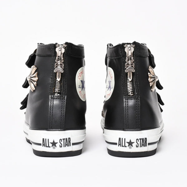 極美品 CHROME HEARTS クロムハーツ × CONVERSE コンバース ALL STAR スニーカー サイズ26cm US7.5 CHプラス ガンスリンガー 中古 4a004334