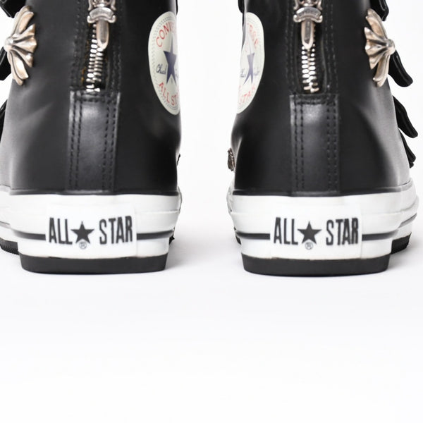 極美品 CHROME HEARTS クロムハーツ × CONVERSE コンバース ALL STAR スニーカー サイズ26cm US7.5 CHプラス ガンスリンガー 中古 4a004334