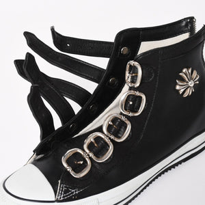 極美品 CHROME HEARTS クロムハーツ × CONVERSE コンバース ALL STAR スニーカー サイズ26cm US7.5 CHプラス ガンスリンガー 中古 4a004334