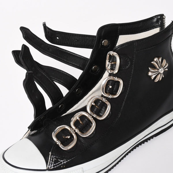 極美品 CHROME HEARTS クロムハーツ × CONVERSE コンバース ALL STAR スニーカー サイズ26cm US7.5 CHプラス ガンスリンガー 中古 4a004334