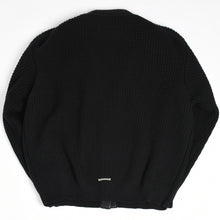 画像をギャラリービューアに読み込む, 新品同様 CHROME HEARTS クロムハーツ カシミヤ ニットカーディガン サイズM CHクロスパッチ 1パッチ ブラック シルバー925 中古 4a004332