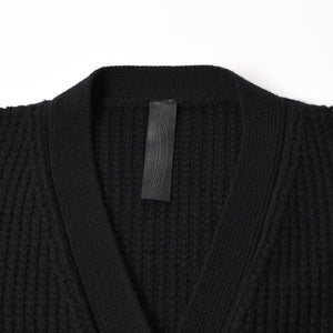 新品同様 CHROME HEARTS クロムハーツ カシミヤ ニットカーディガン サイズM CHクロスパッチ 1パッチ ブラック シルバー925 中古 4a004332