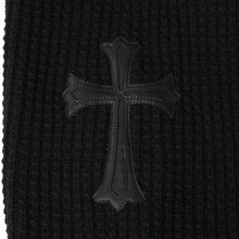 画像をギャラリービューアに読み込む, 新品同様 CHROME HEARTS クロムハーツ カシミヤ ニットカーディガン サイズM CHクロスパッチ 1パッチ ブラック シルバー925 中古 4a004332