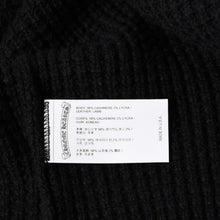 画像をギャラリービューアに読み込む, 新品同様 CHROME HEARTS クロムハーツ カシミヤ ニットカーディガン サイズM CHクロスパッチ 1パッチ ブラック シルバー925 中古 4a004332