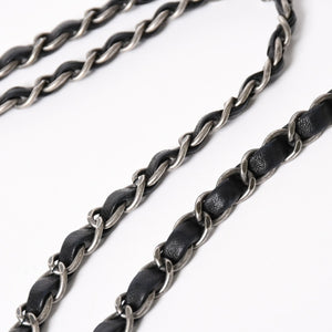CHANEL Bubble Quilt Chain Shoulder Bag Handbag No. 15 Lambskin Black Silver Hardware Good Condition Used 4a004407